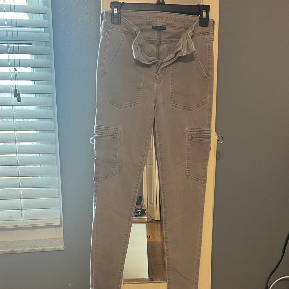 American Eagle Outfitters Women's Gray Skinny Jeans